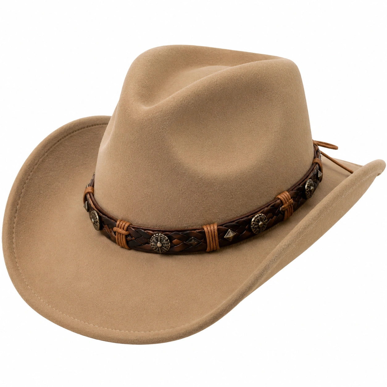 Chapeau Cowboy Style Western Brun